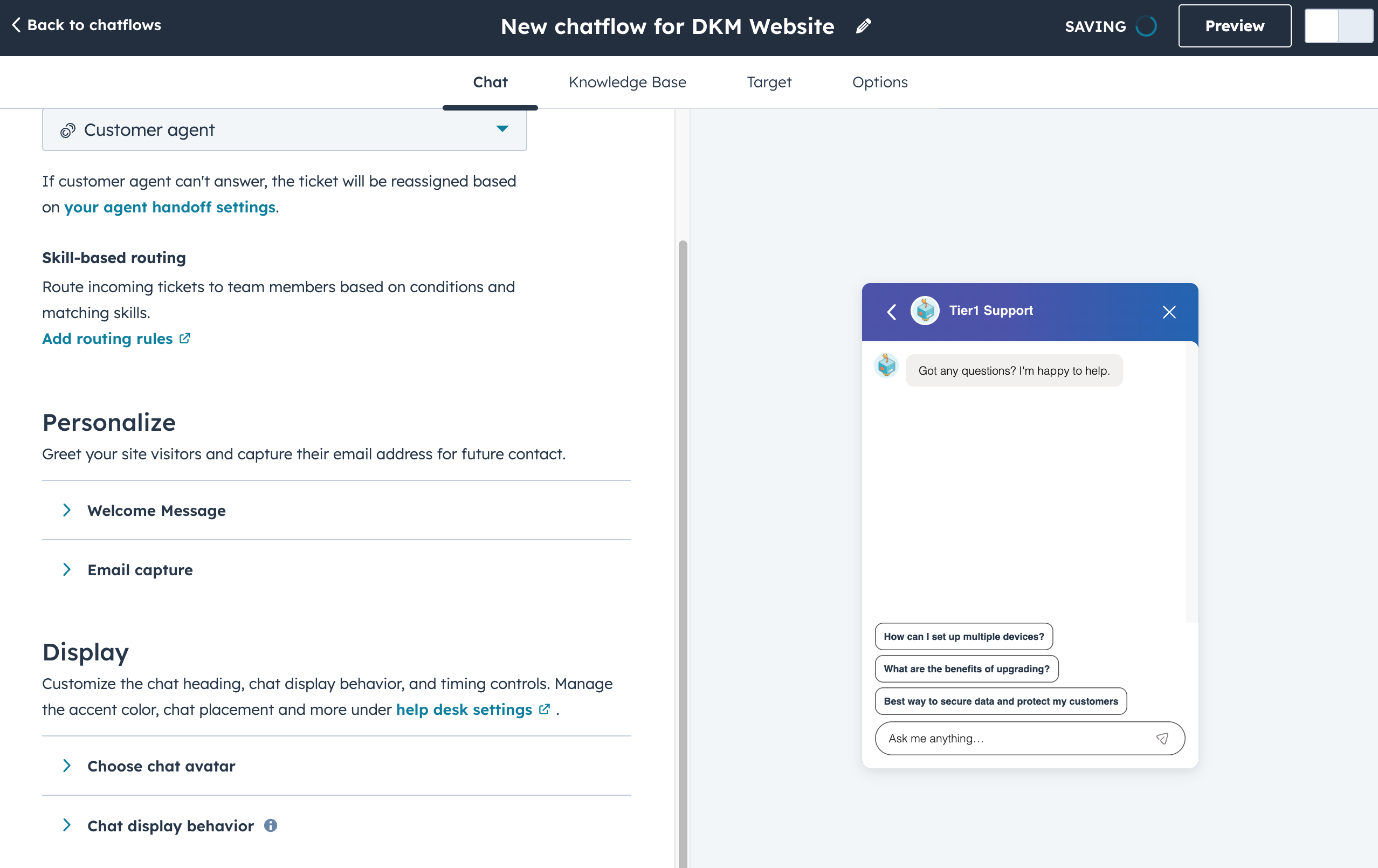 HubSpot Chatflows