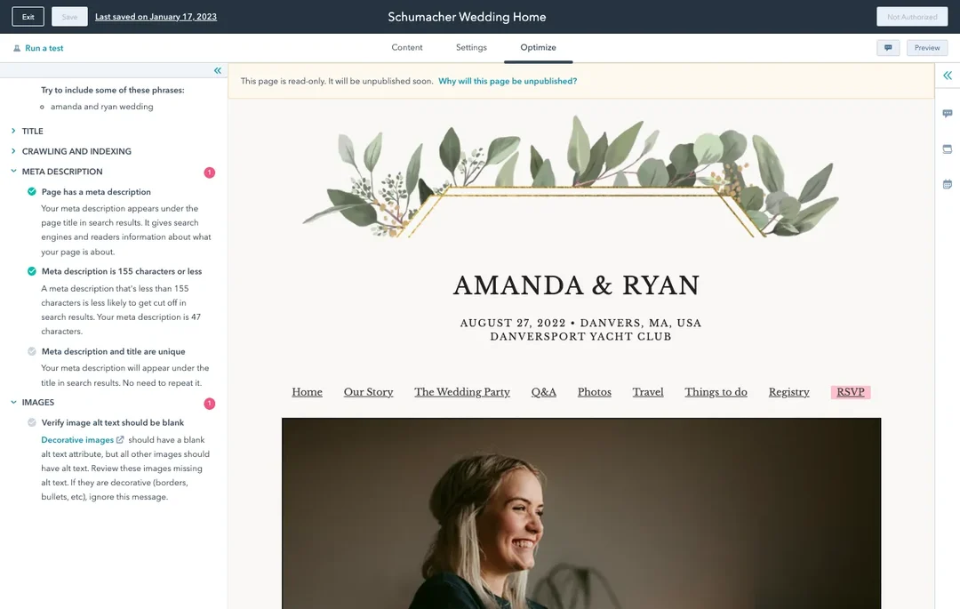 HubSpot Content Management and SEO Tools