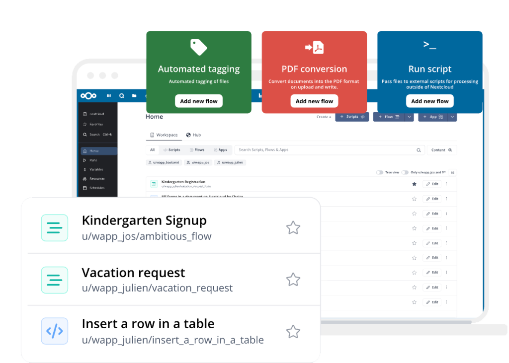 Nextcloud Flow