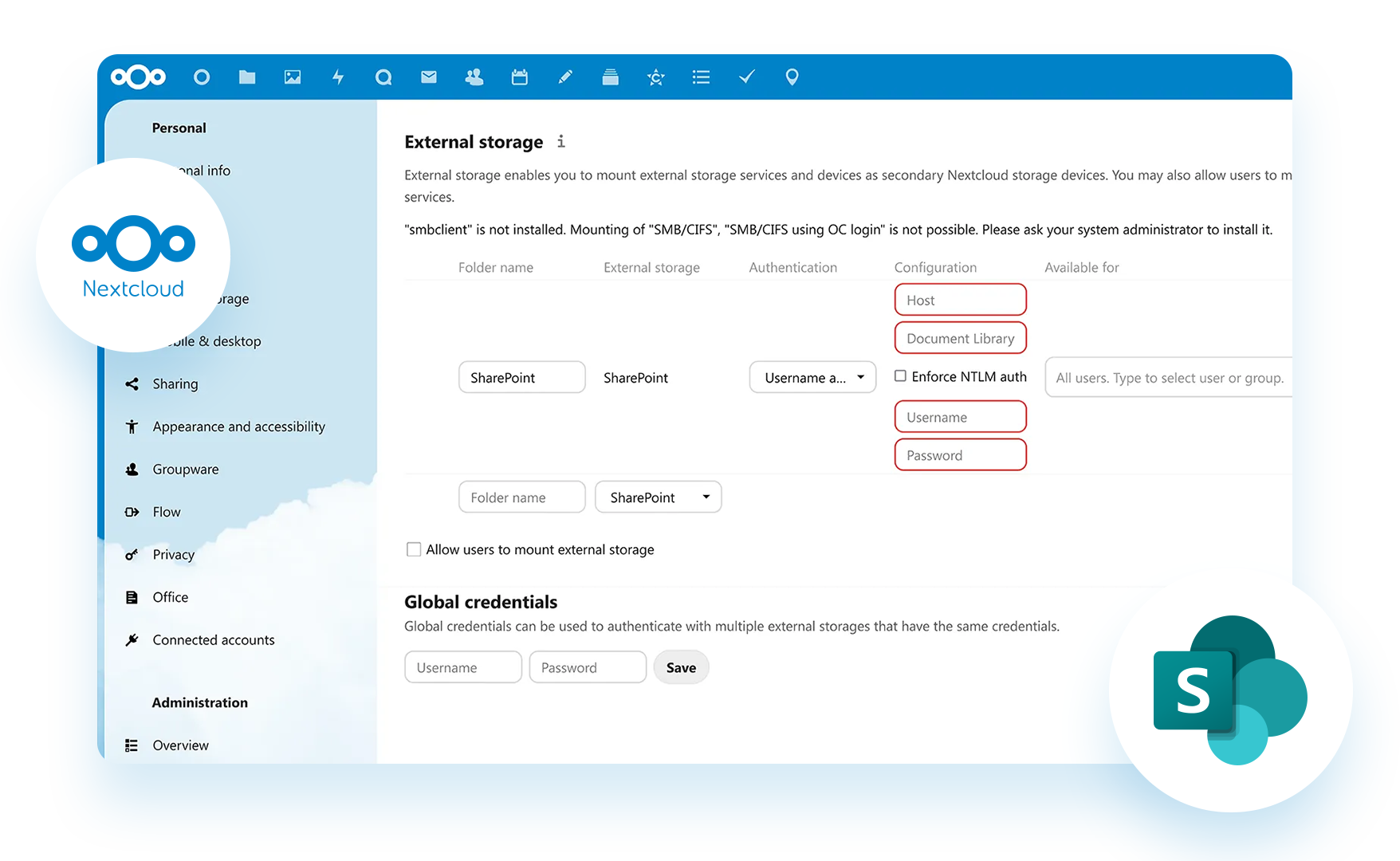 Nextcloud Files SharePoint Integration