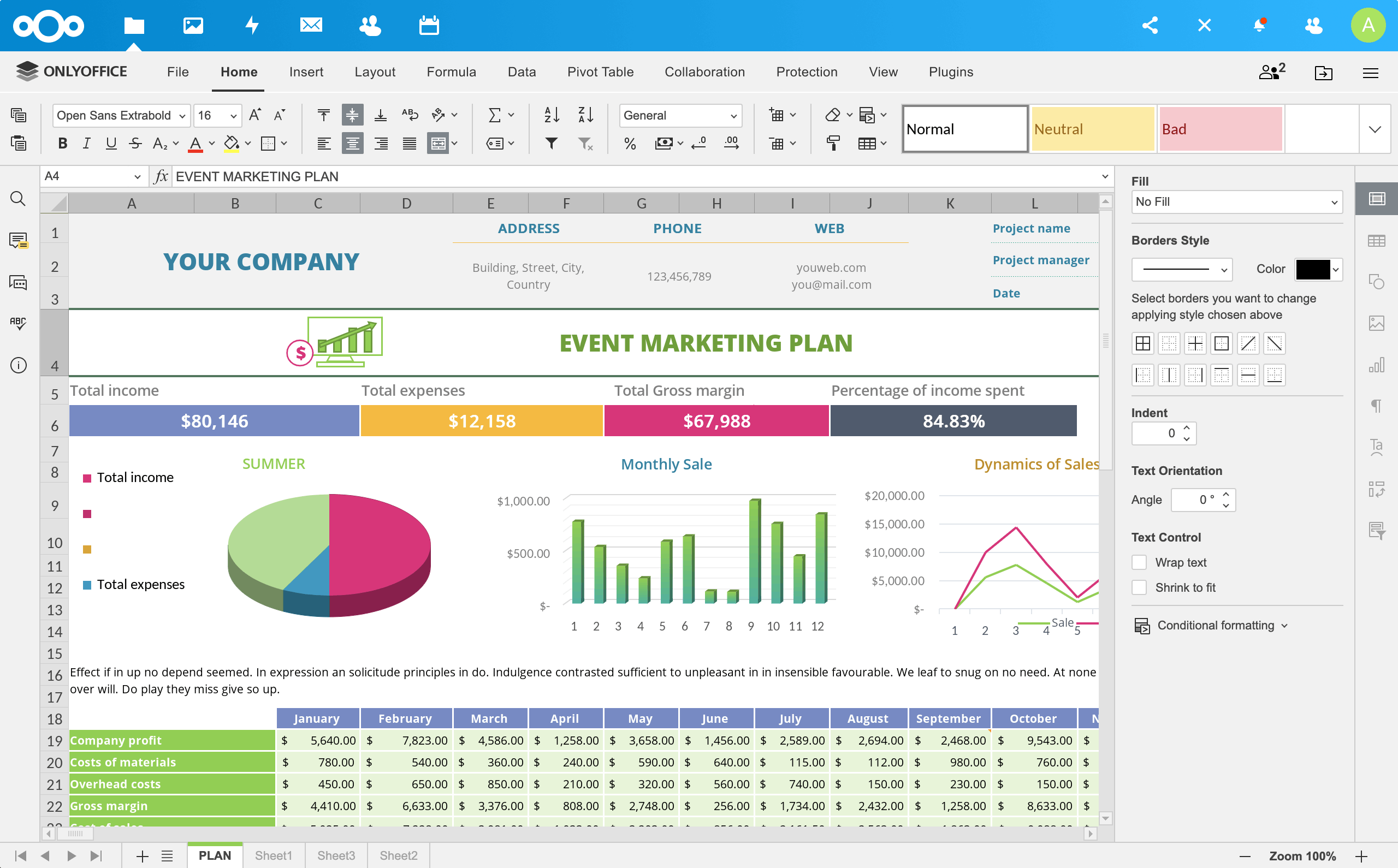Nextcloud Office with ONLYOFFICE Style