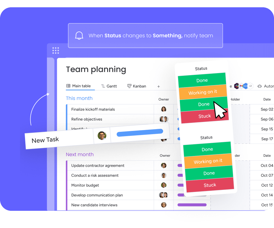 monday 平台功能展示